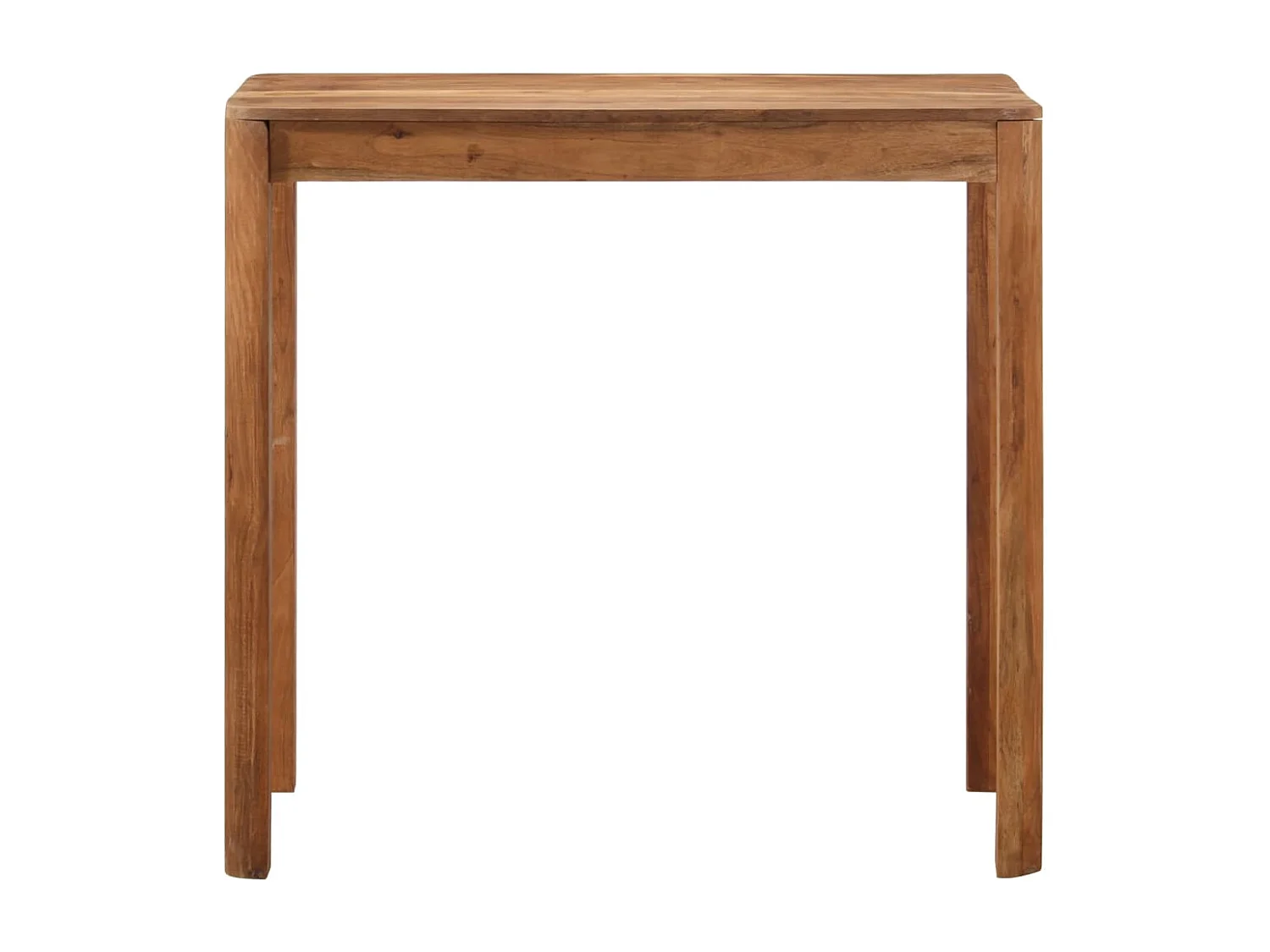 Table de bar bois massif d'acacia et finition miel 110x55x106cm