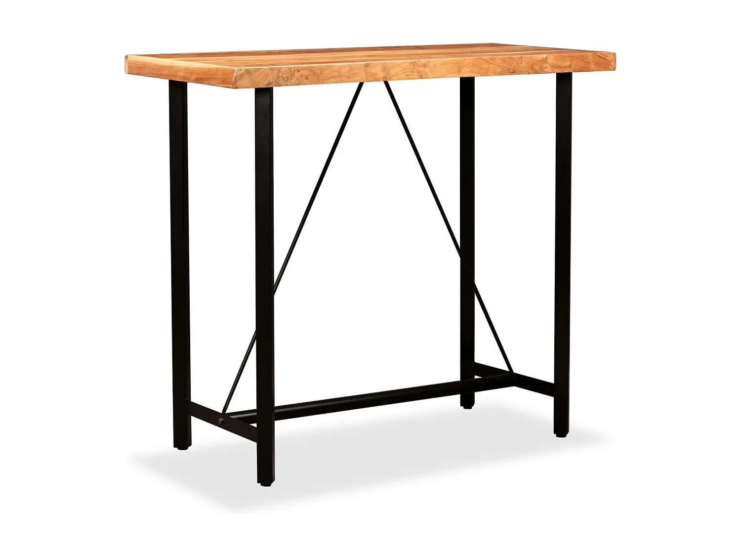 Mesa de bar 120x60x107 cm madeira de acácia maciça