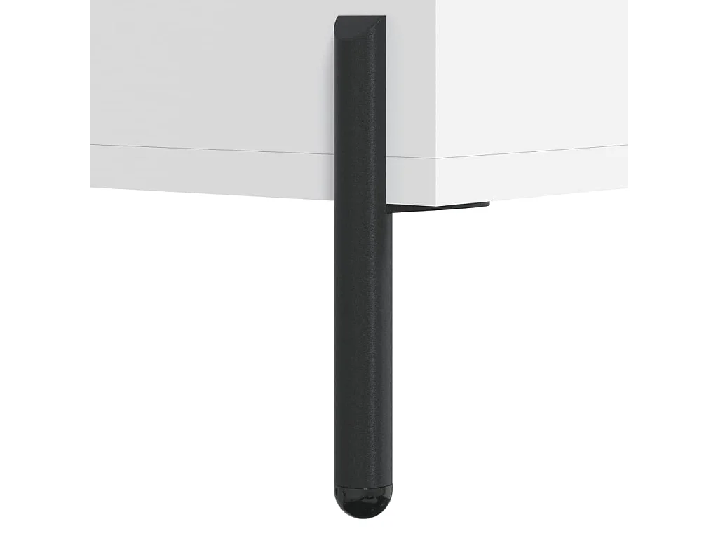 Bureau blanc 140x50x75 cm bois d'ingénierie