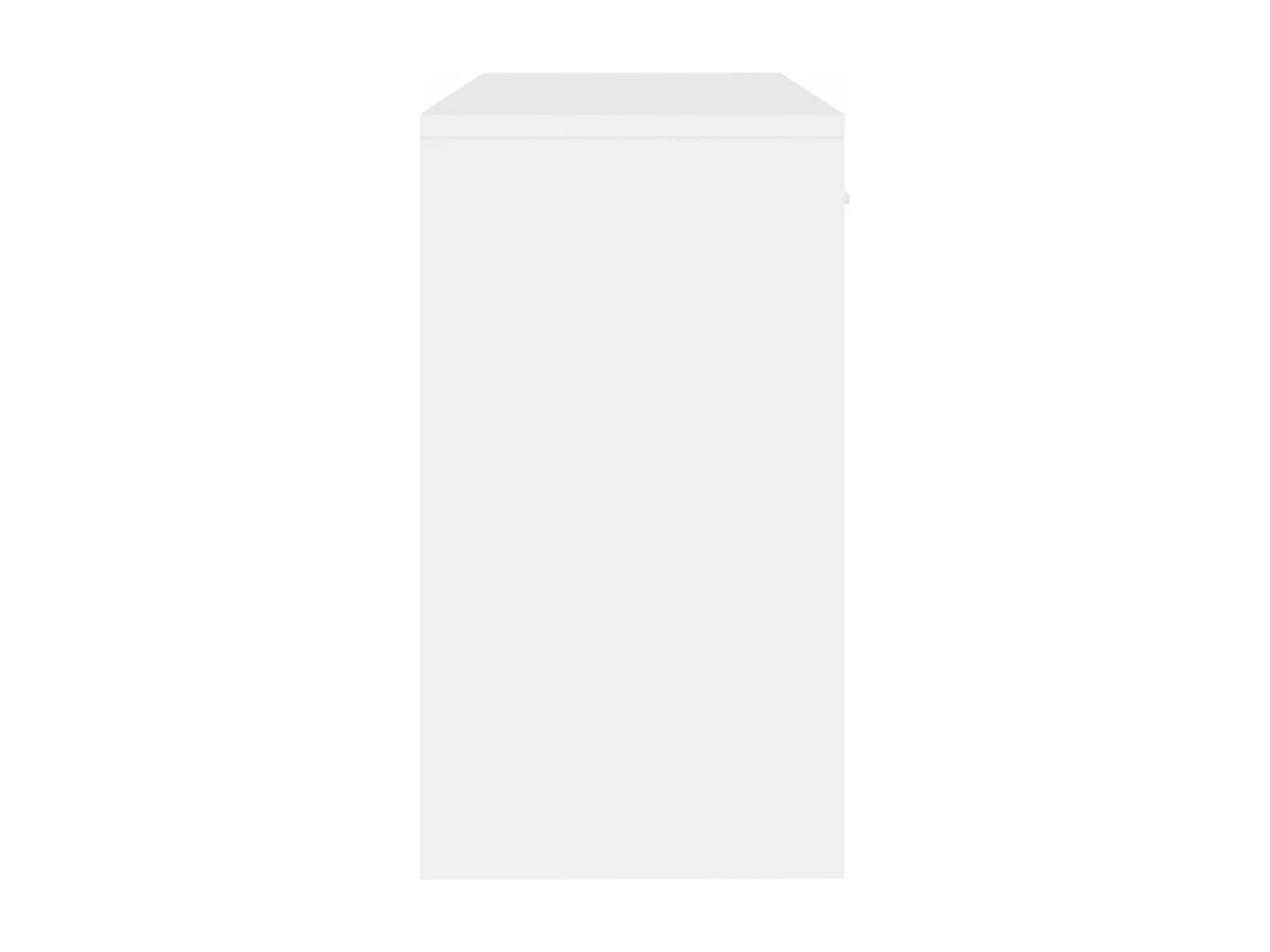 Scrivania Cassetto Bianco Lucido 100x40x73cm Legno Multistrato