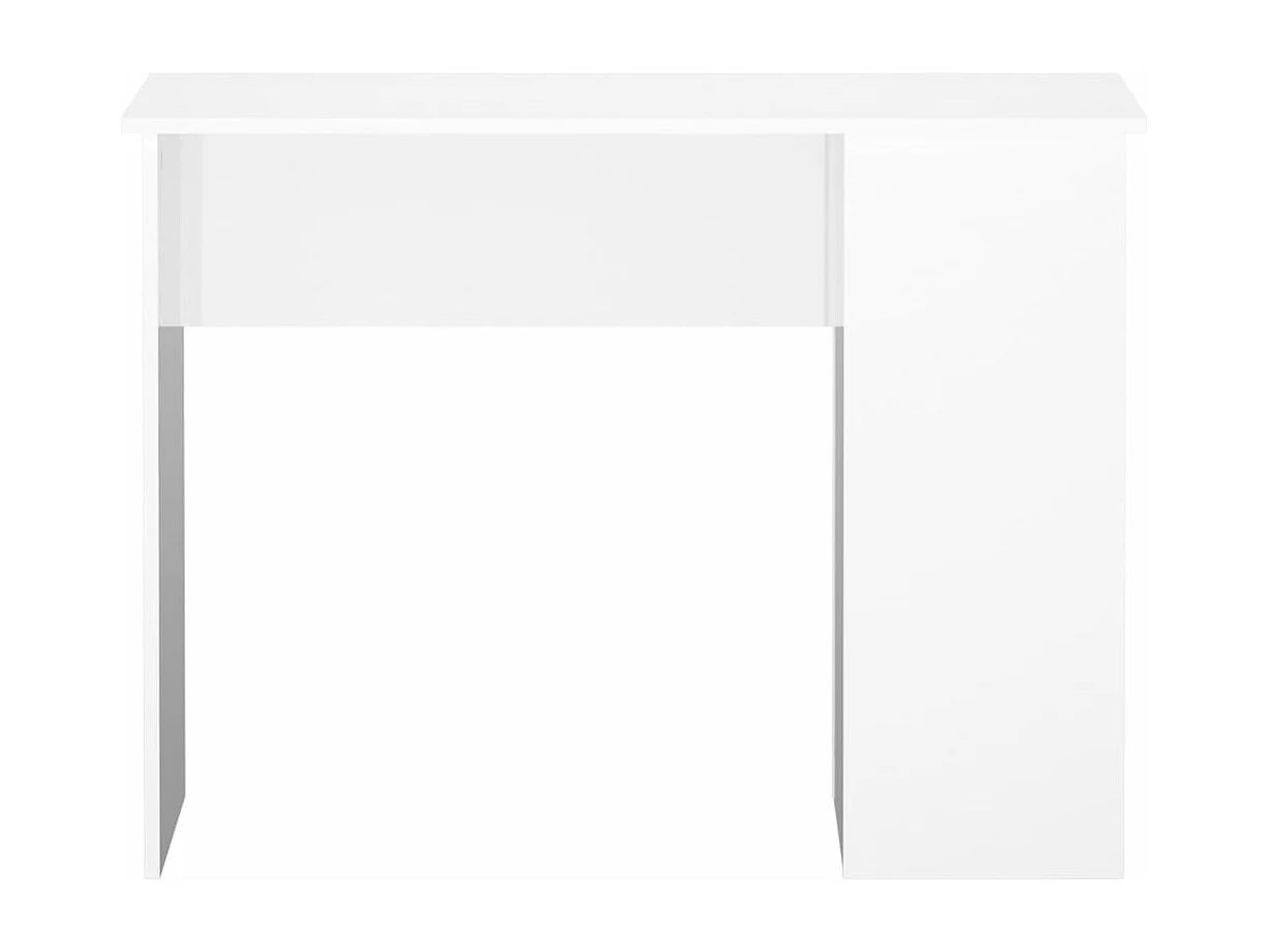 Scrivania Bianco Lucido 100x55x75 cm in Legno Multistrato