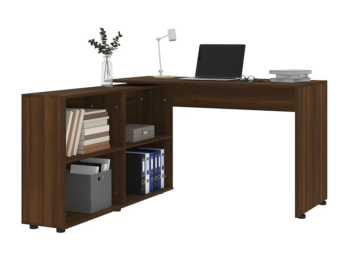 Bureau d'angle Chêne marron Bois d'ingénierie