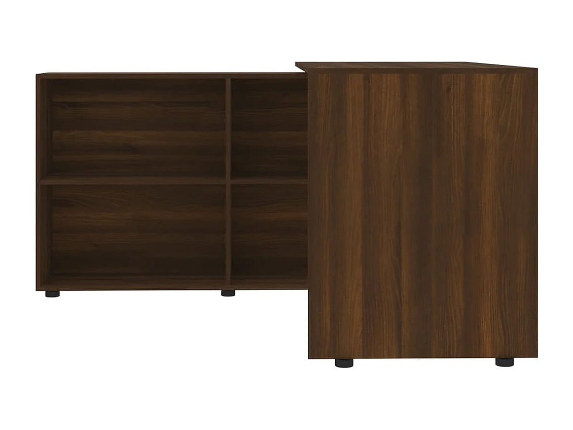 Bureau d'angle Chêne marron Bois d'ingénierie