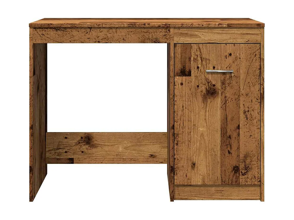 Bureau vieux bois 100x50x76 cm bois d'ingénierie