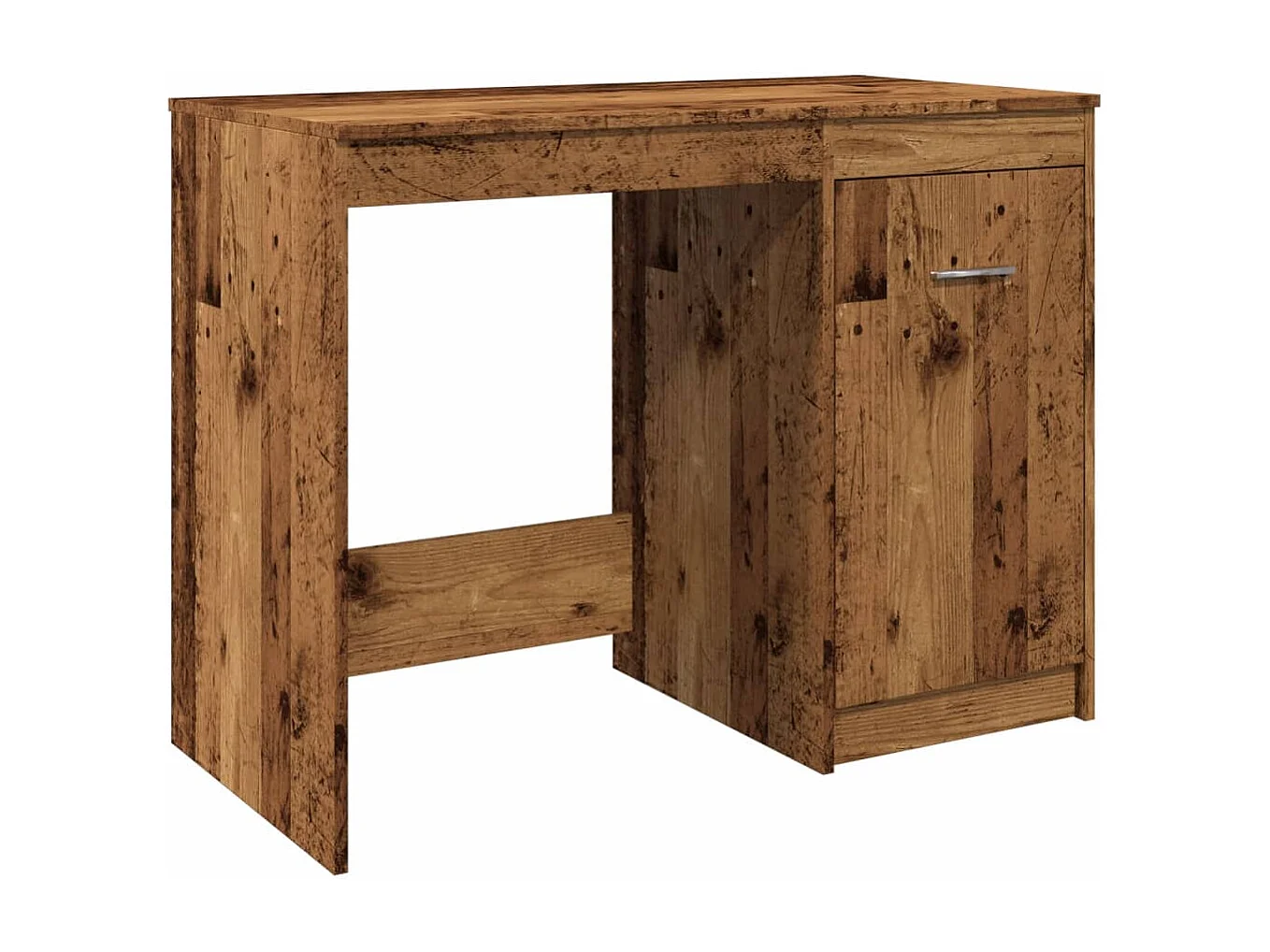 Bureau vieux bois 100x50x76 cm bois d'ingénierie