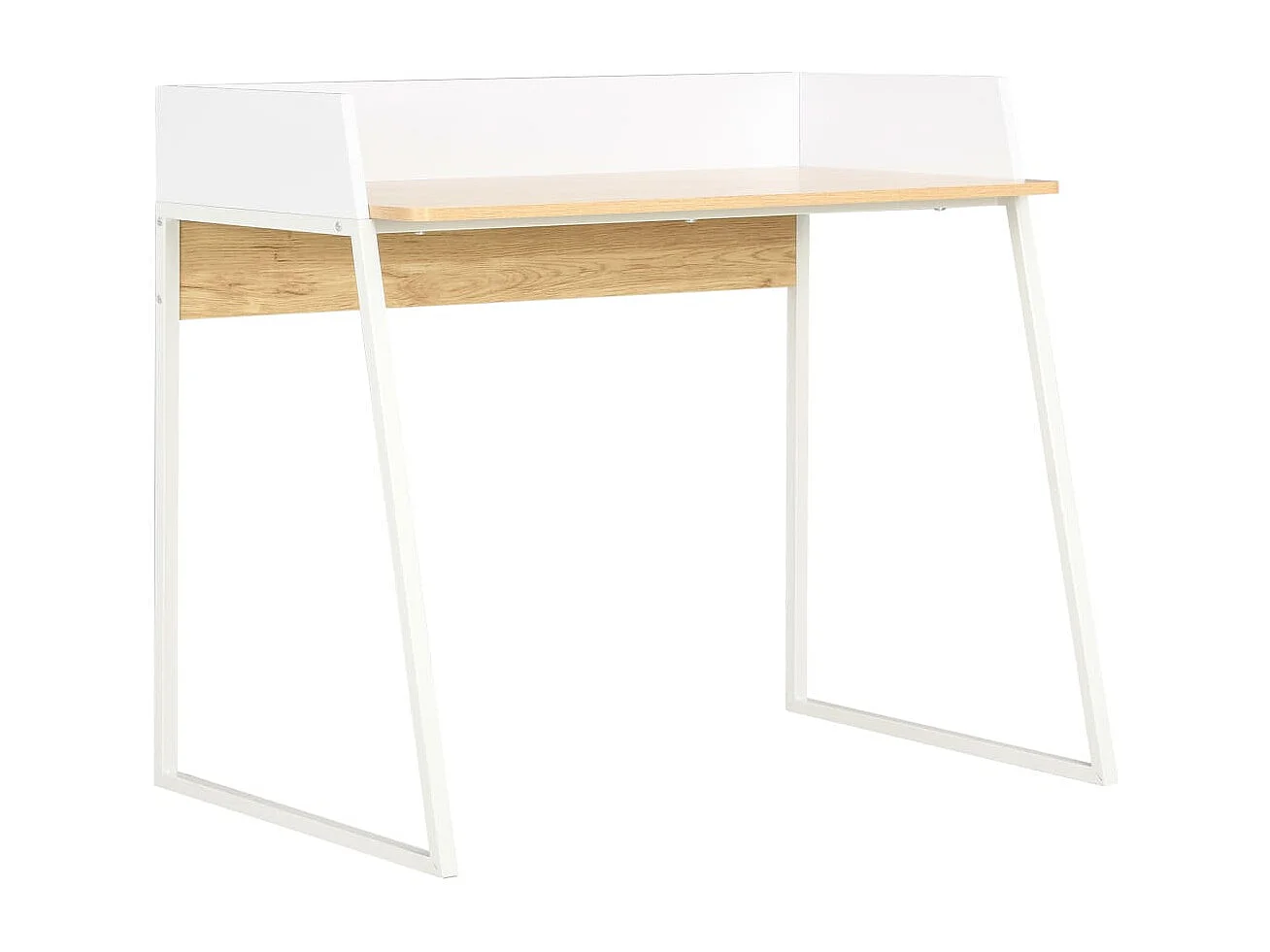 Scrivania Bianca e Rovere 90x60x88 cm