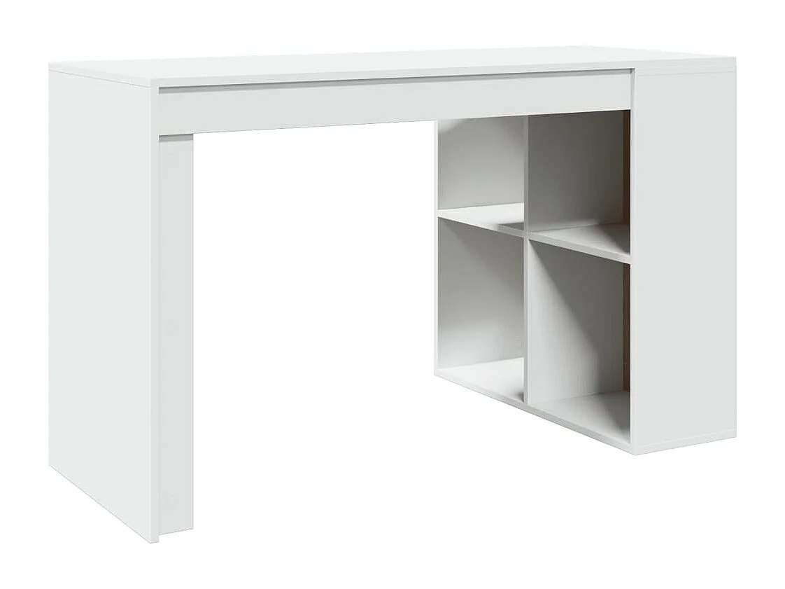 Escritorio de oficina madera ingeniería blanco 123,5x73,5x75 cm