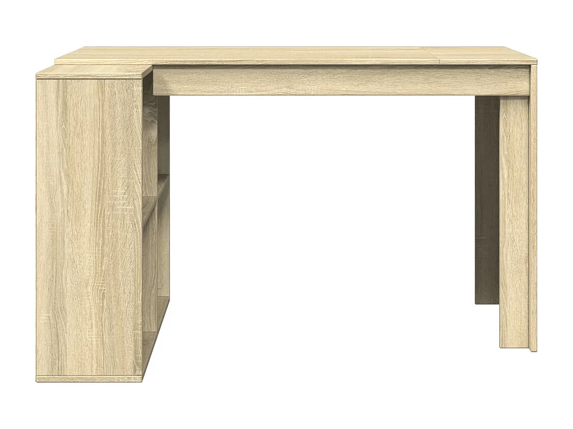 Bureau chêne sonoma 123,5x73,5x75 cm bois d'ingénierie