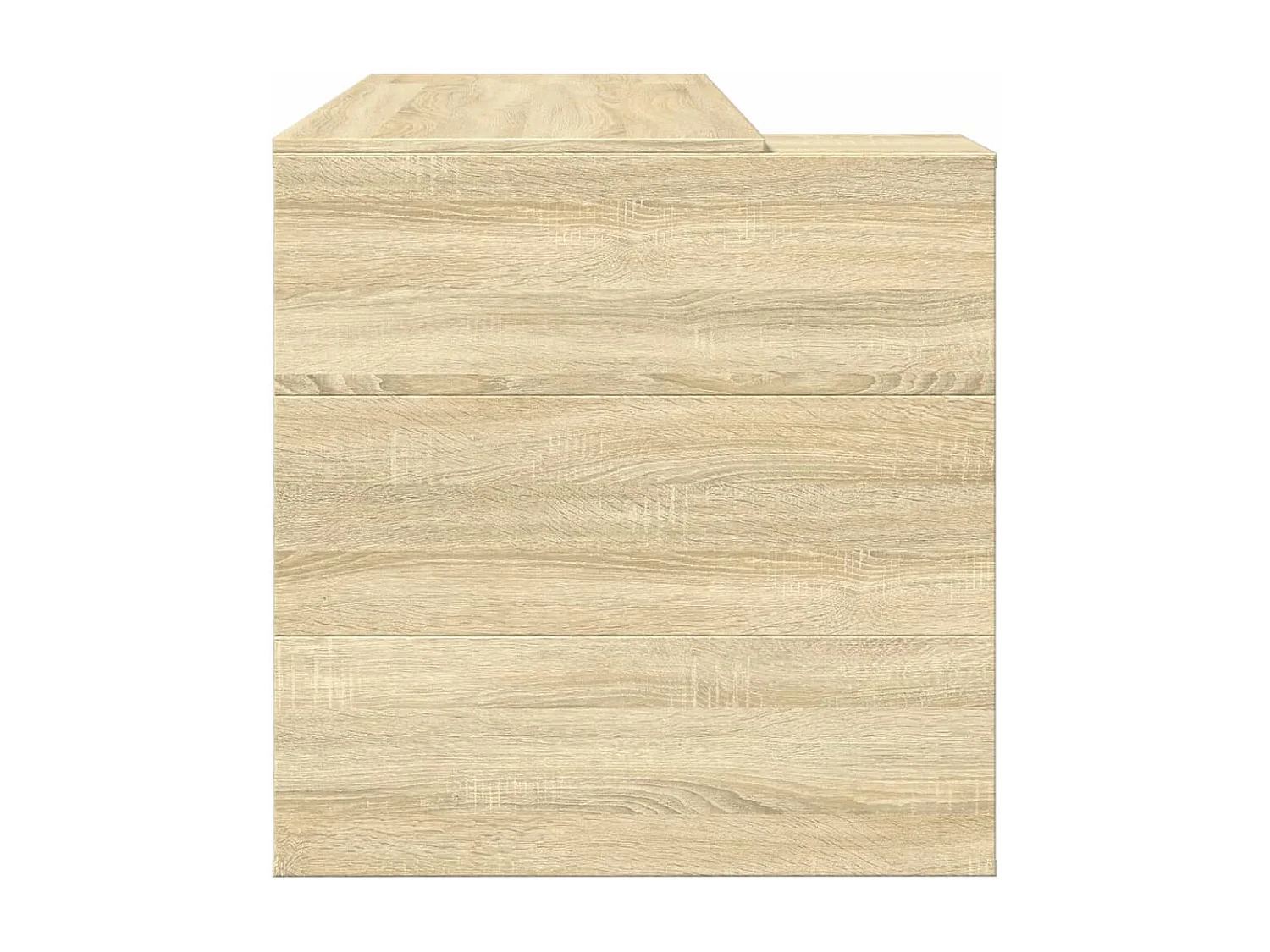 Bureau chêne sonoma 123,5x73,5x75 cm bois d'ingénierie