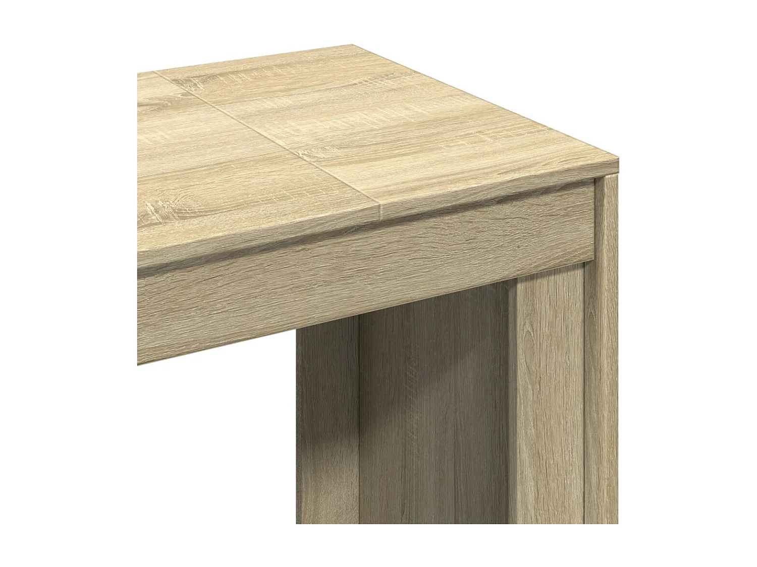 Bureau chêne sonoma 123,5x73,5x75 cm bois d'ingénierie