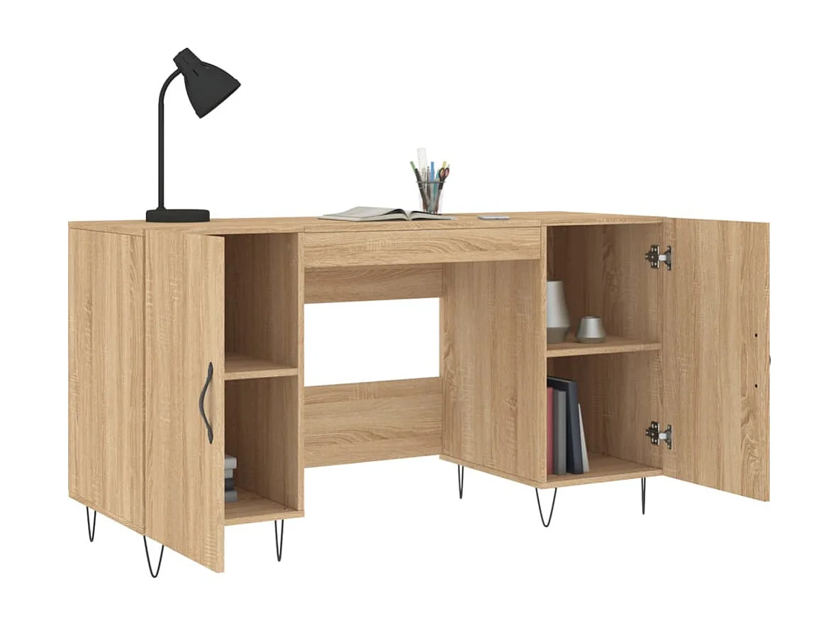 Schreibtisch Sonoma-Eiche 140x50x75 cm Holzwerkstoff
