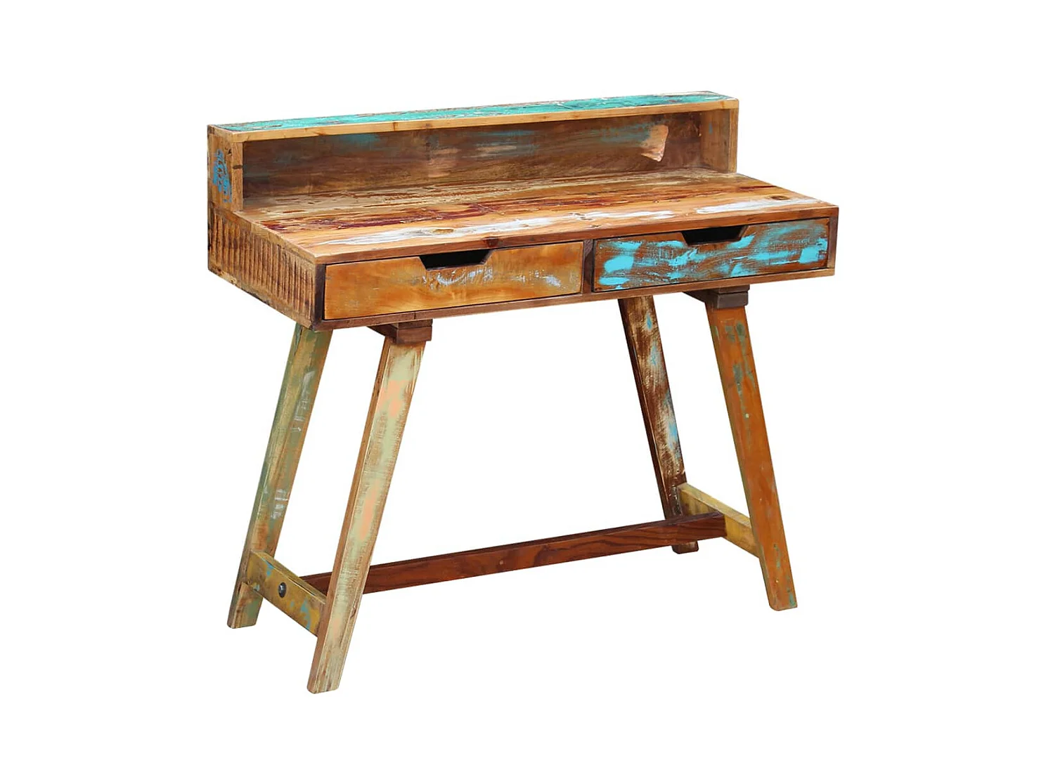 Scrivania in Legno Massello Anticato