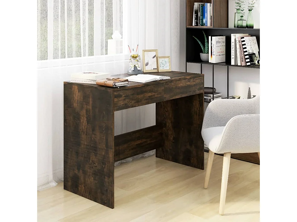 Bureau Chêne fumé 101x50x76,5 cm Aggloméré