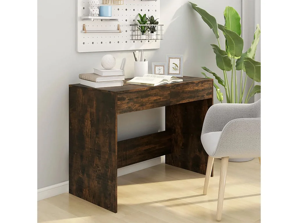 Bureau Chêne fumé 101x50x76,5 cm Aggloméré