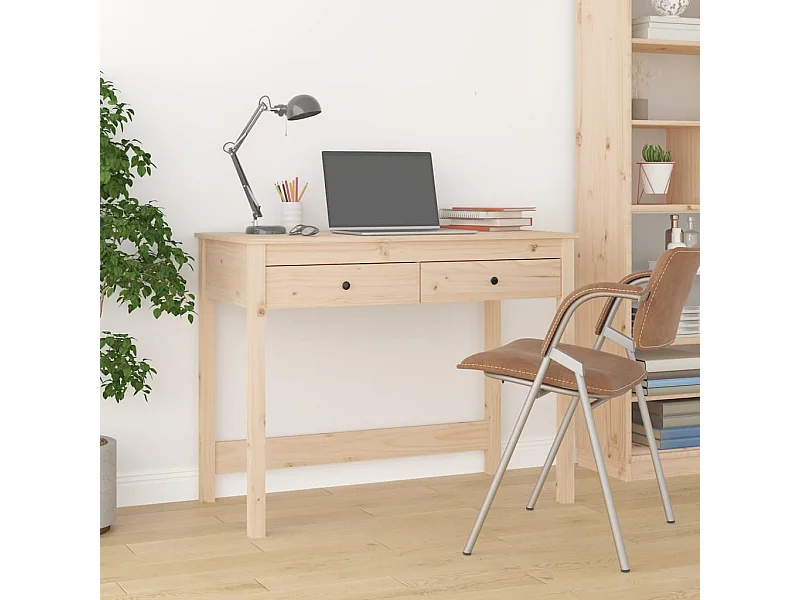 Bureau avec tiroirs 100x50x78 cm Bois massif de pin