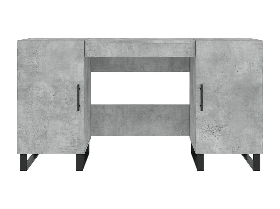 Escritorio madera de ingeniería gris hormigón 140x50x75 cm