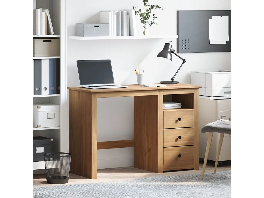 Bureau Panama 112x45x75 cm bois massif de pin