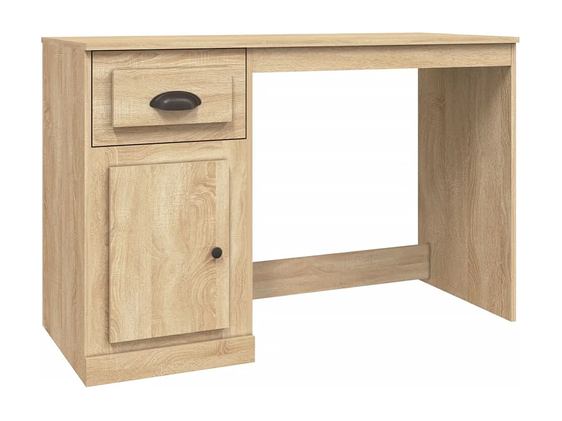 Bureau avec tiroir chêne sonoma 115x50x75 cm bois d'ingénierie