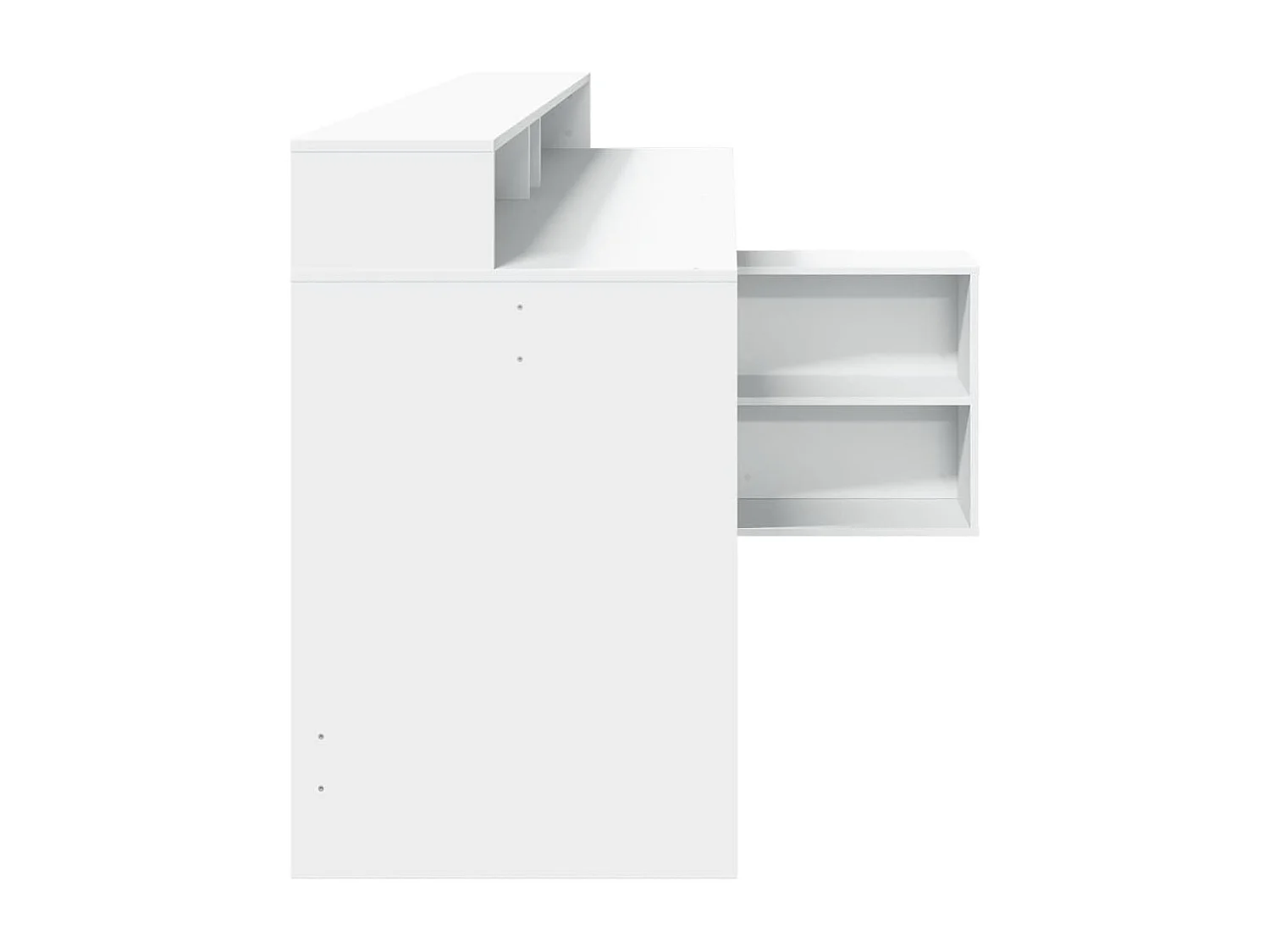 Scrivania con Luci LED Bianca 200x104x91 cm in Truciolato