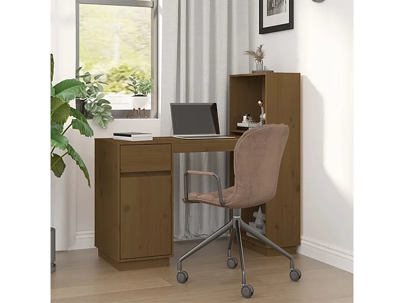 Scrivania ambra 110x53x117 cm in Legno Massello di Pino