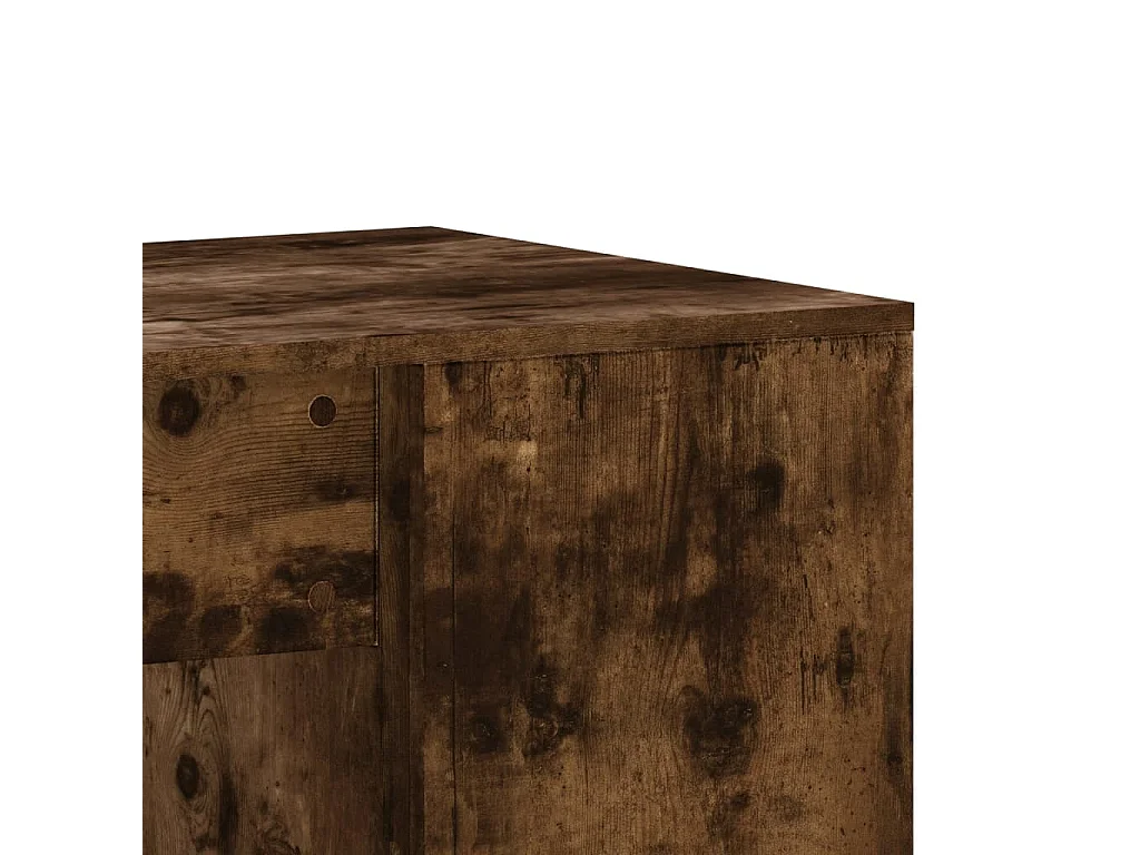 Secretária 102x50x75 cm derivados de madeira carvalho fumado