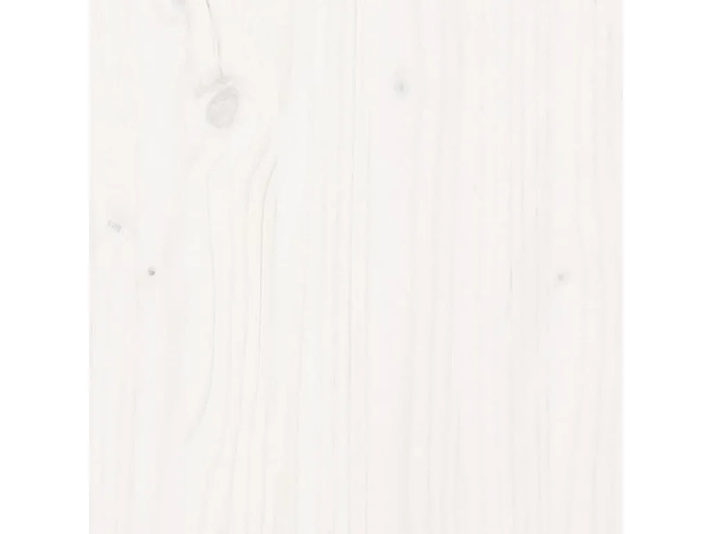 Bureau Blanc 110x50x75 cm Bois massif de pin