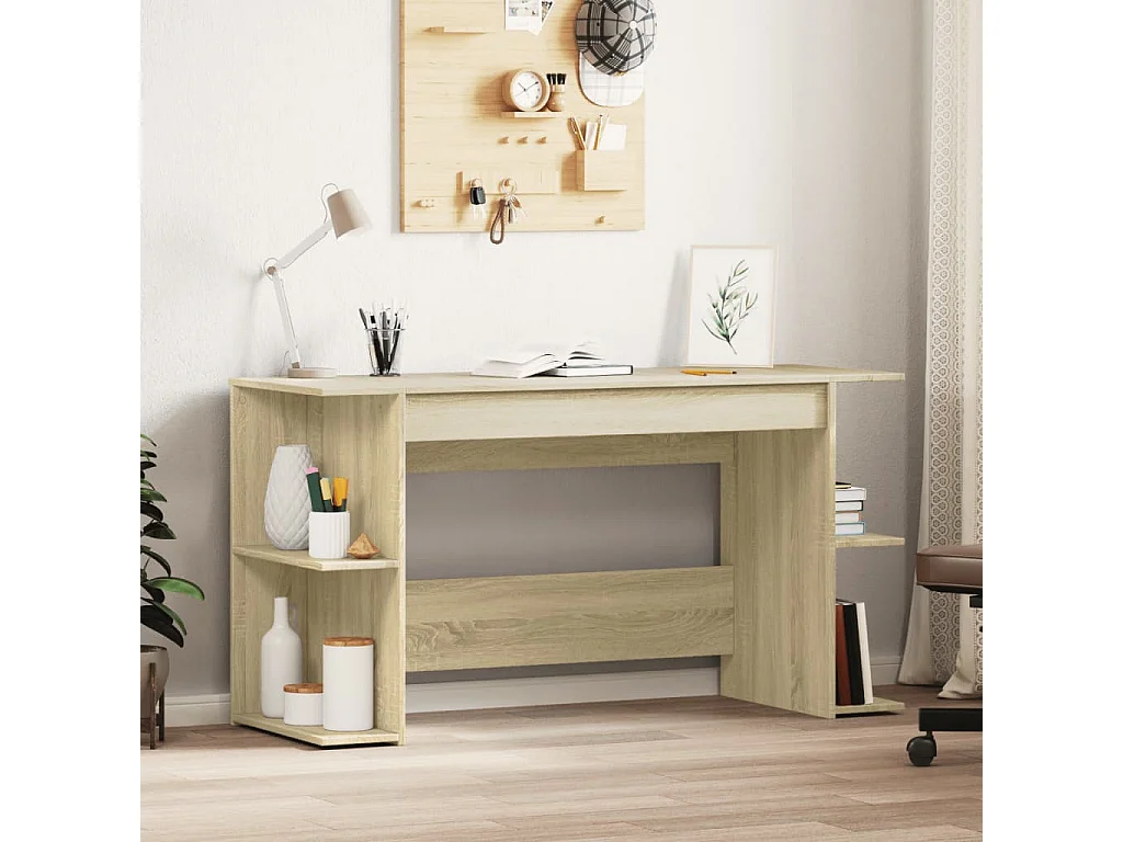 Escritorio madera de ingeniería roble Sonoma 140x50x75 cm