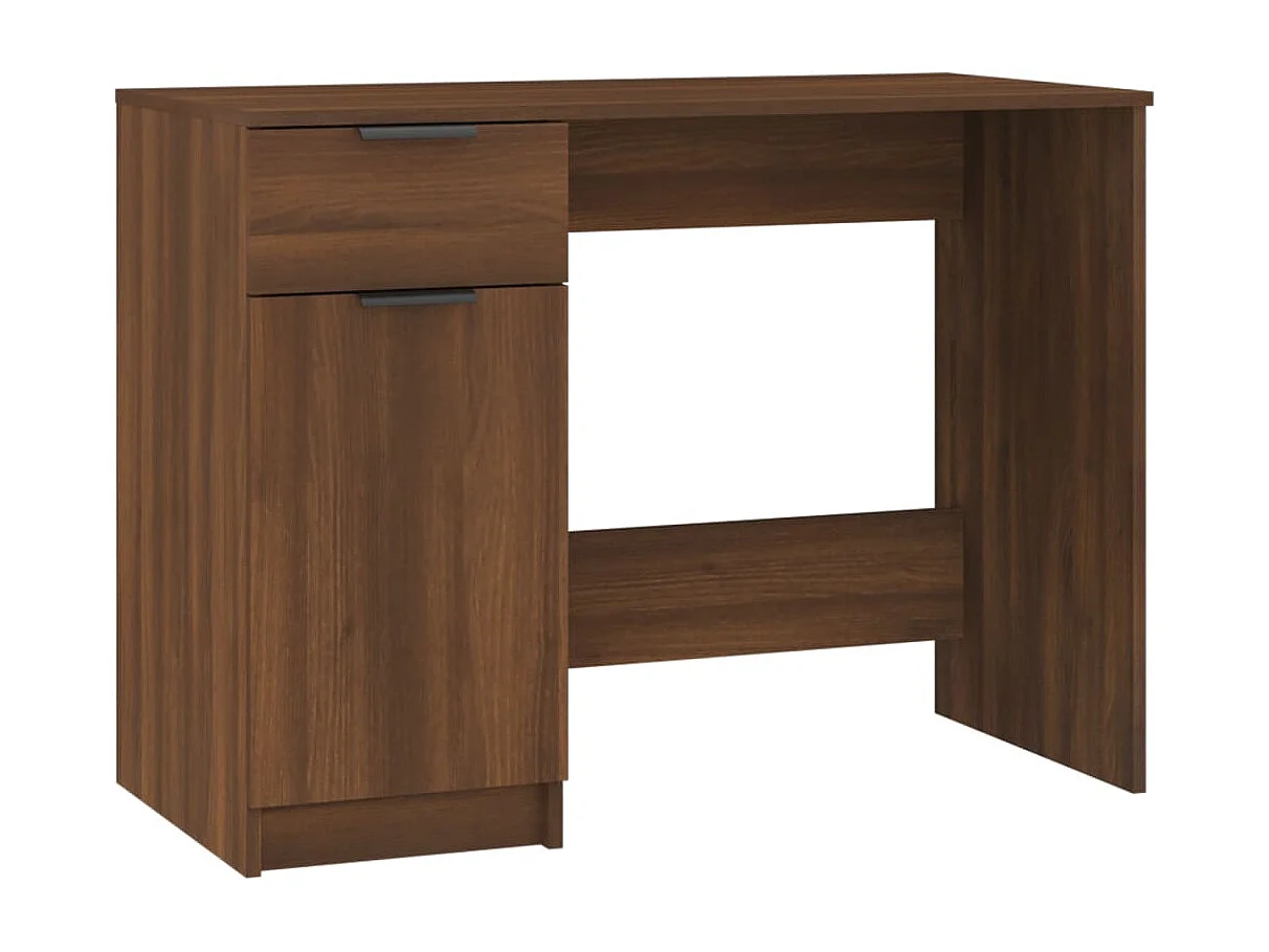 Scrivania Rovere Marrone 100x50x75 cm in Legno Multistrato