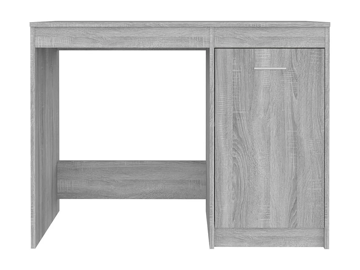 Escritorio de madera contrachapada gris Sonoma 100x50x76 cm
