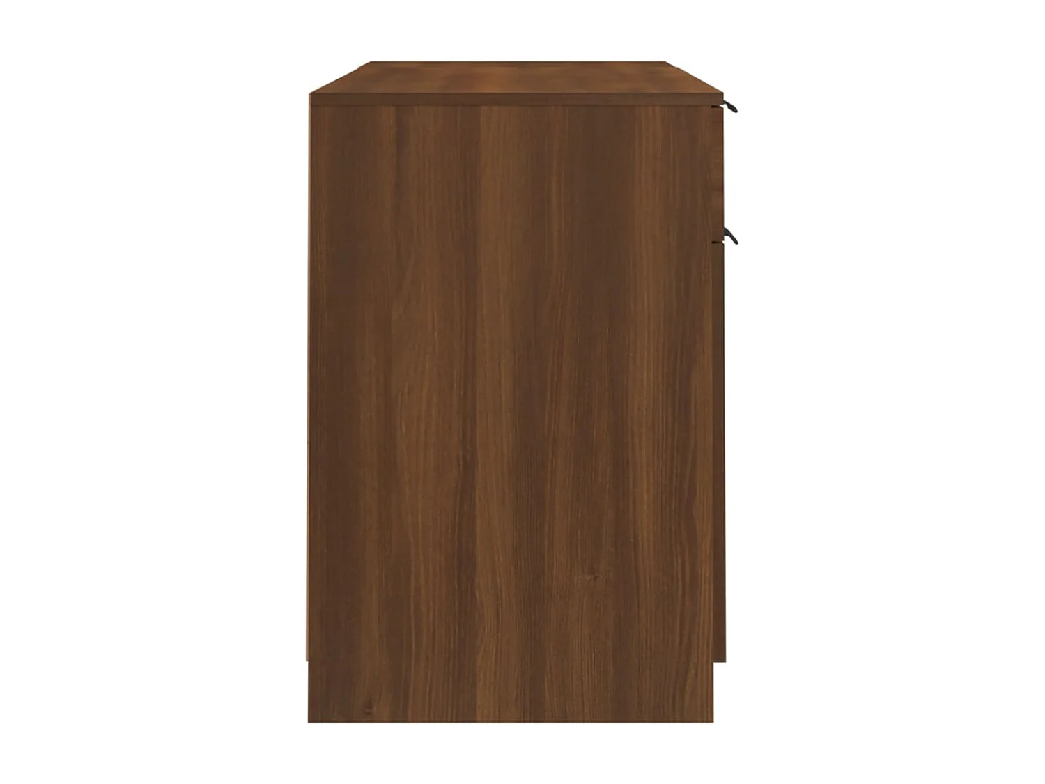 Bureau avec armoire latérale Chêne marron Bois d'ingénierie