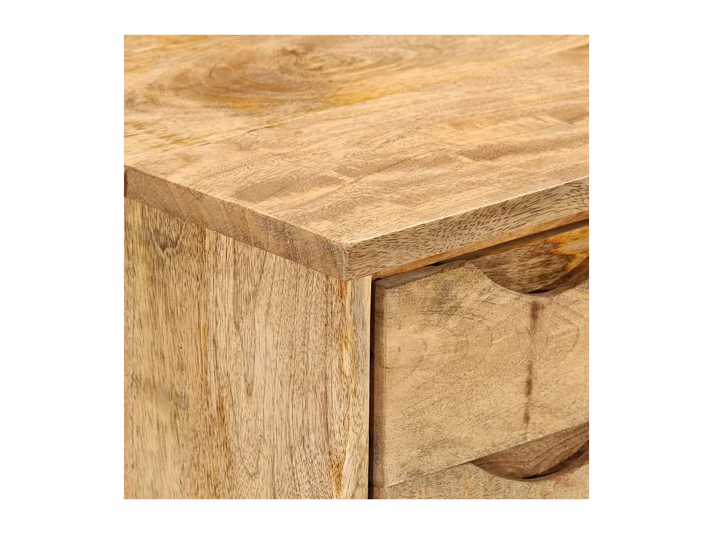 Bureau avec tiroirs 110x47x76 cm bois de manguier solide