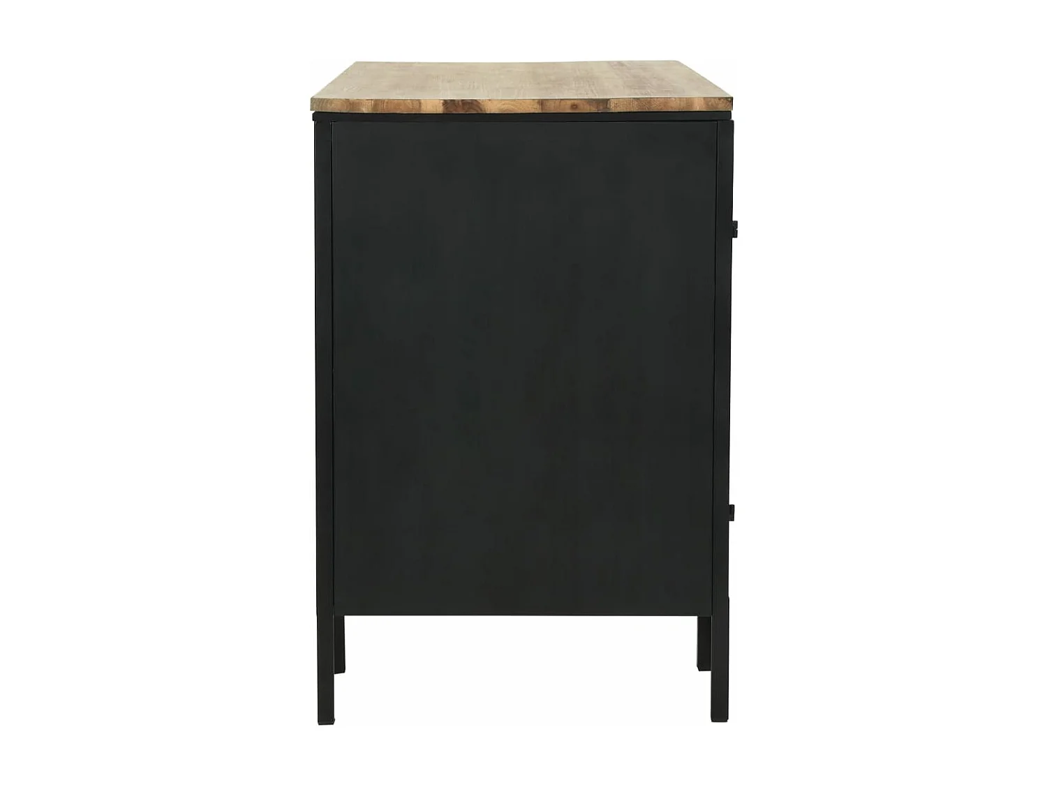 Bureau à double piédestal Bois de sapin et acier 120x50x76 cm