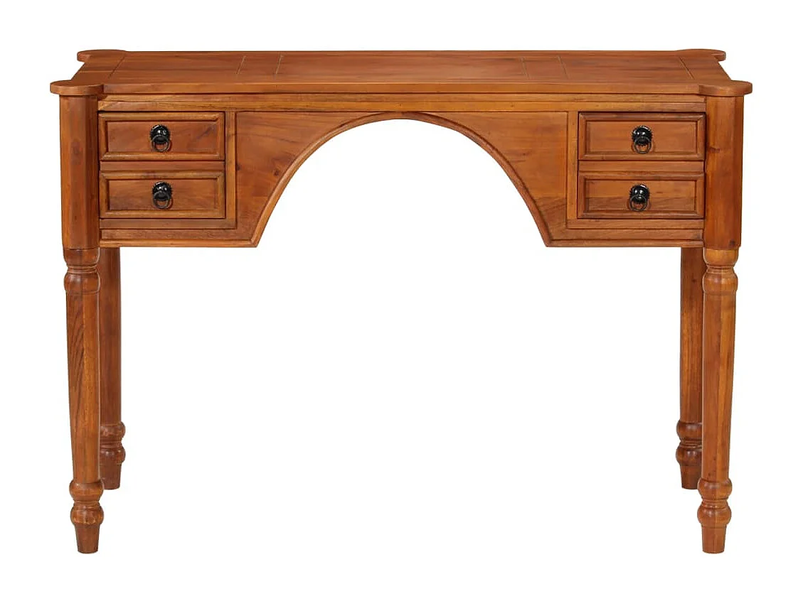 Scrivania con Cassetti 110x50x76 cm in Legno Massello di Acacia