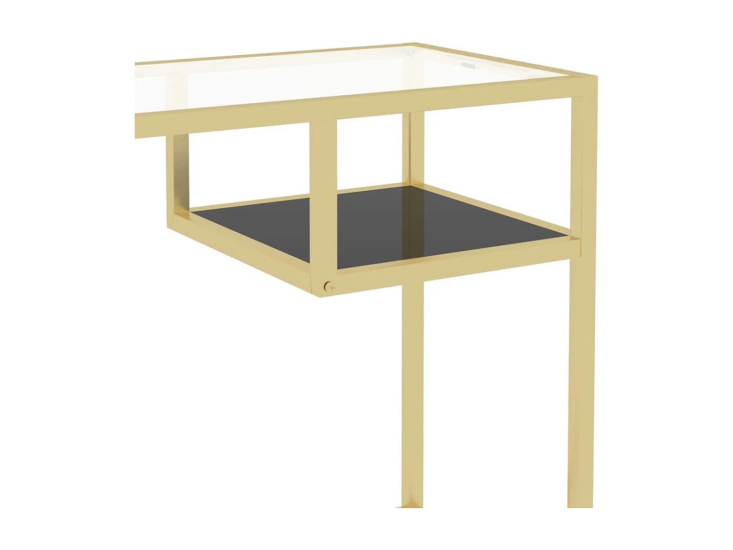 Computertisch Transparent 100x36x74 cm Hartglas