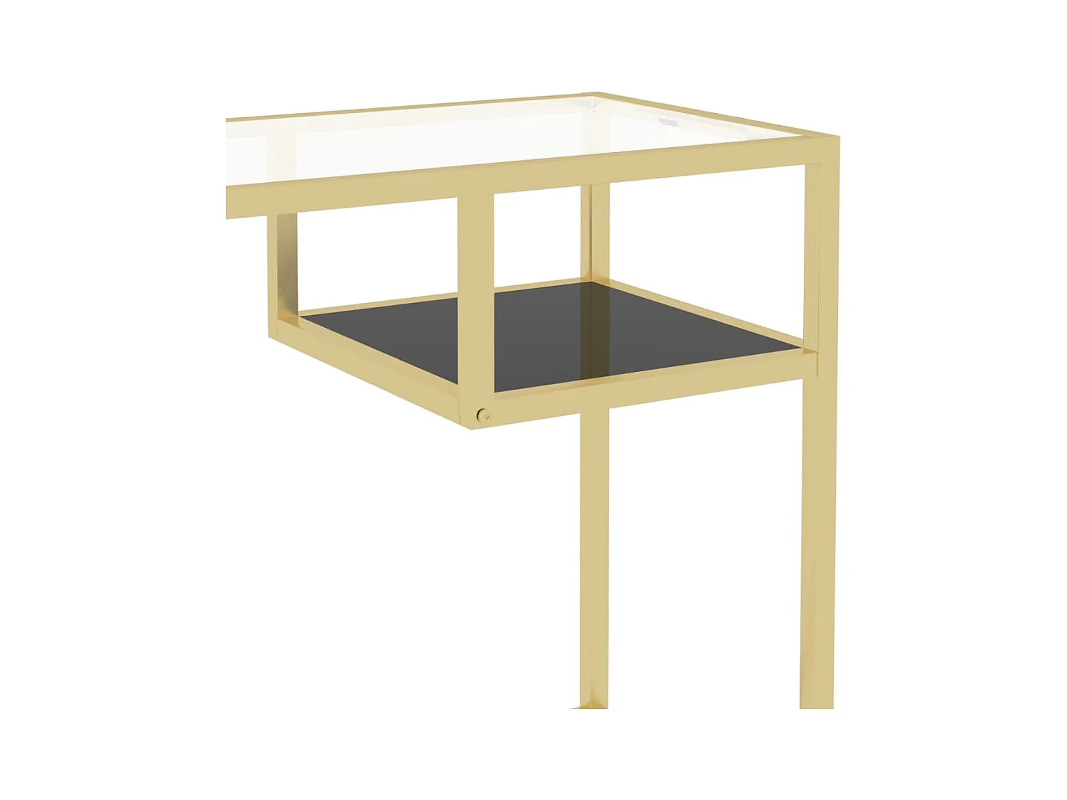 Bureau d'ordinateur Transparent 100x36x74 cm Verre trempé