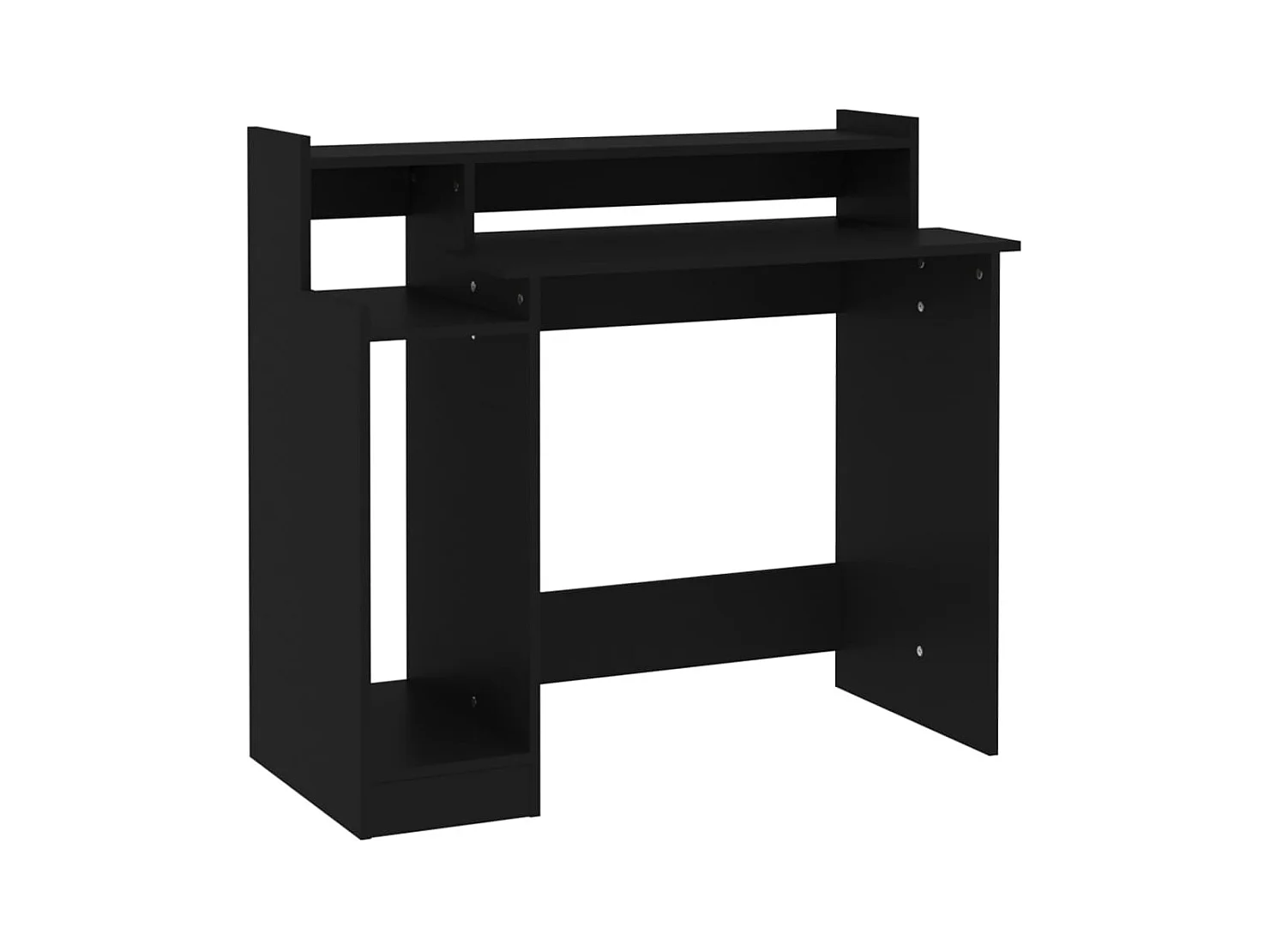 Schreibtisch mit LEDs Schwarz 97x45x90 cm Holzwerkstoff