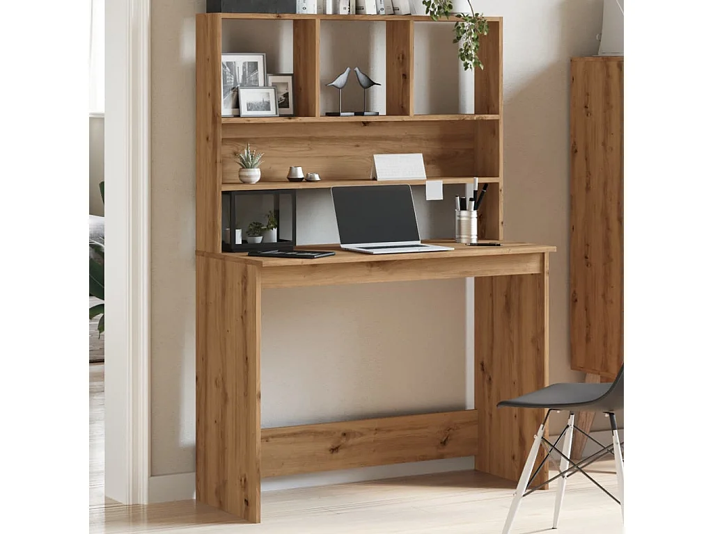 Scrivania Mensole Rovere Artigianale 102x45x148 cm Multistrato