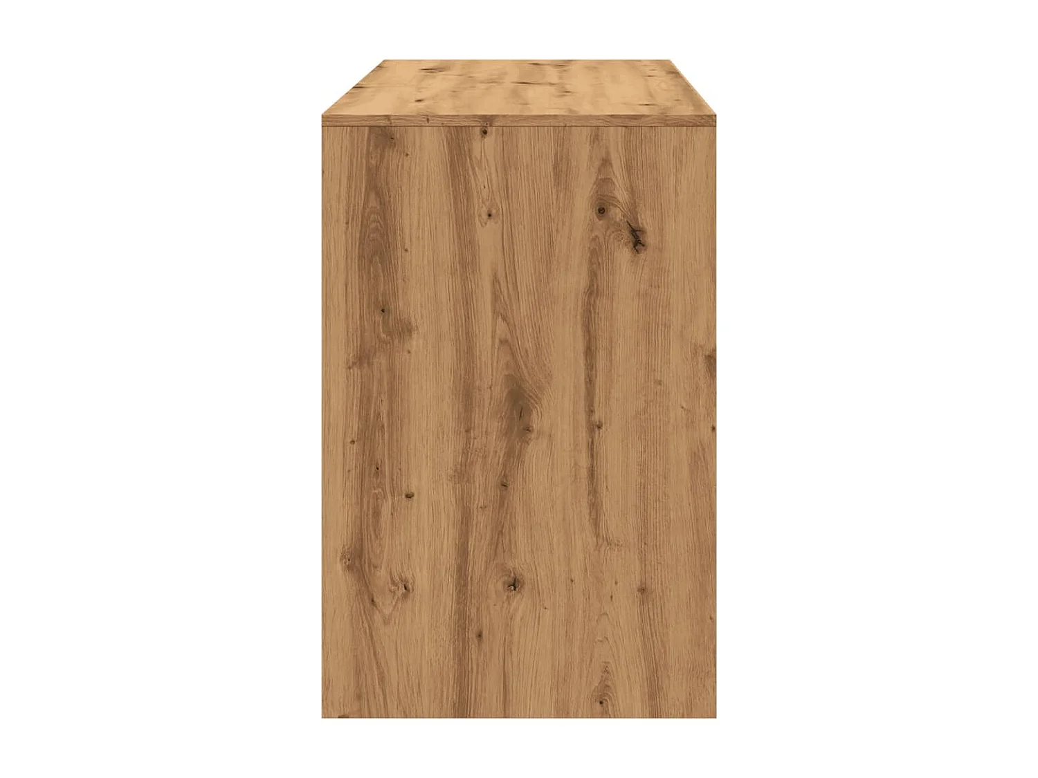 Bureau chêne artisanal 101x50x76,5 cm bois d'ingénierie