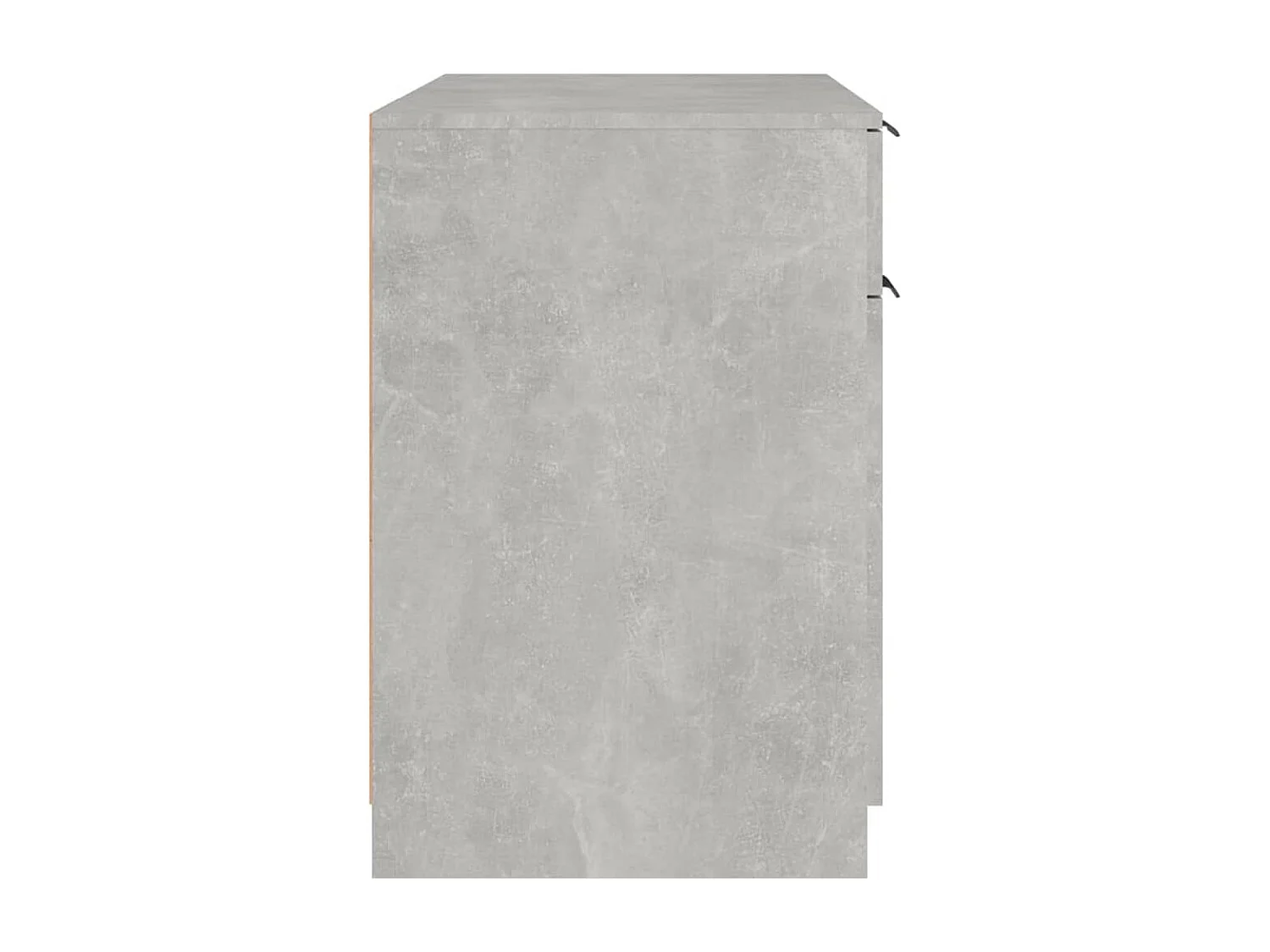 Escritorio de madera contrachapada gris hormigón 100x50x75 cm