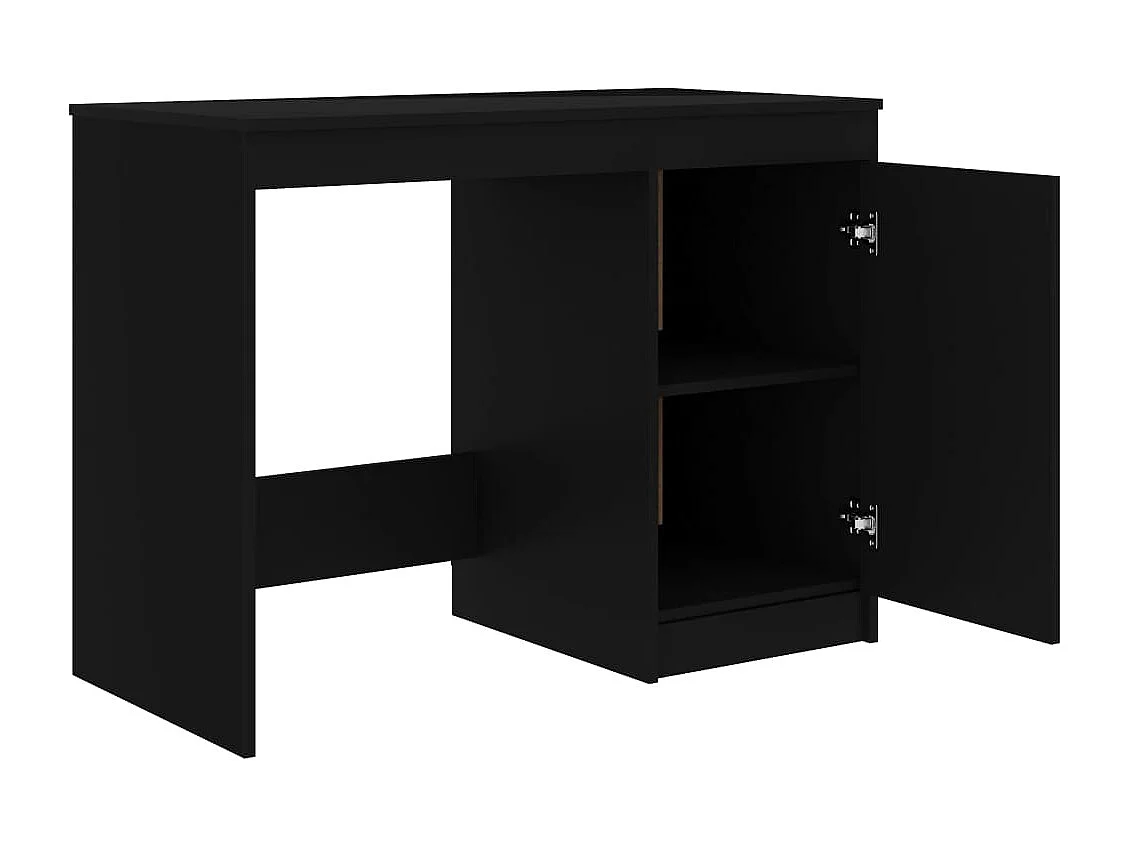 Bureau Noir 140x50x76 cm Bois d’ingénierie