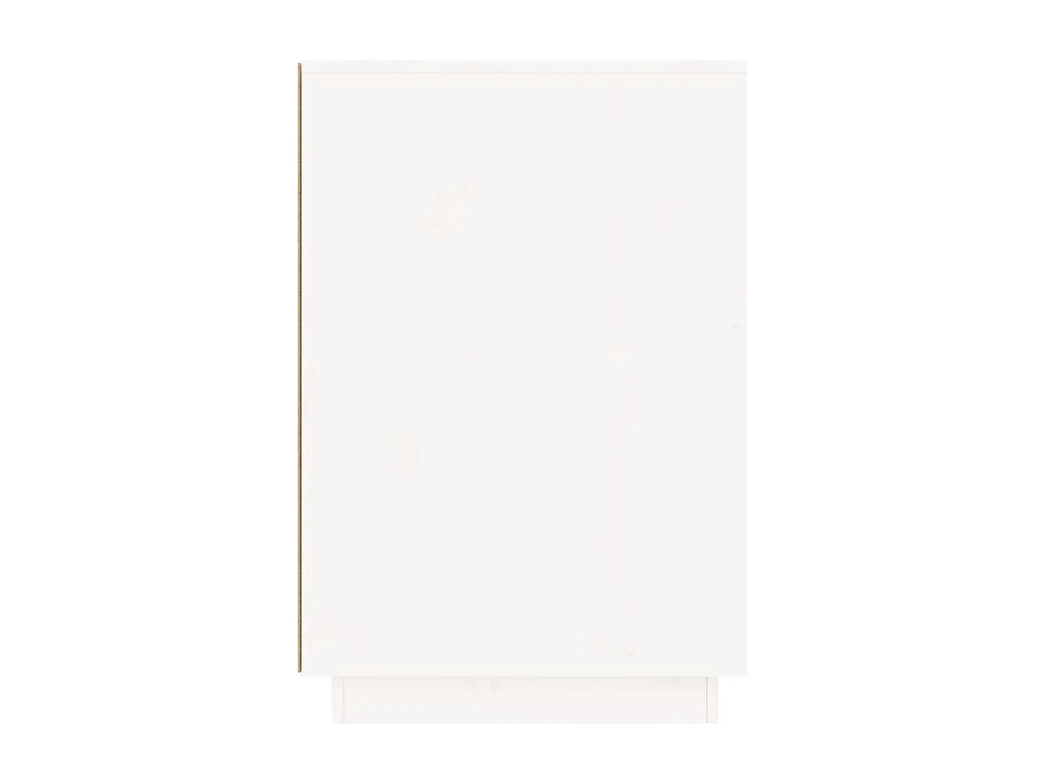 Bureau blanc 140x50x75 cm bois massif de pin