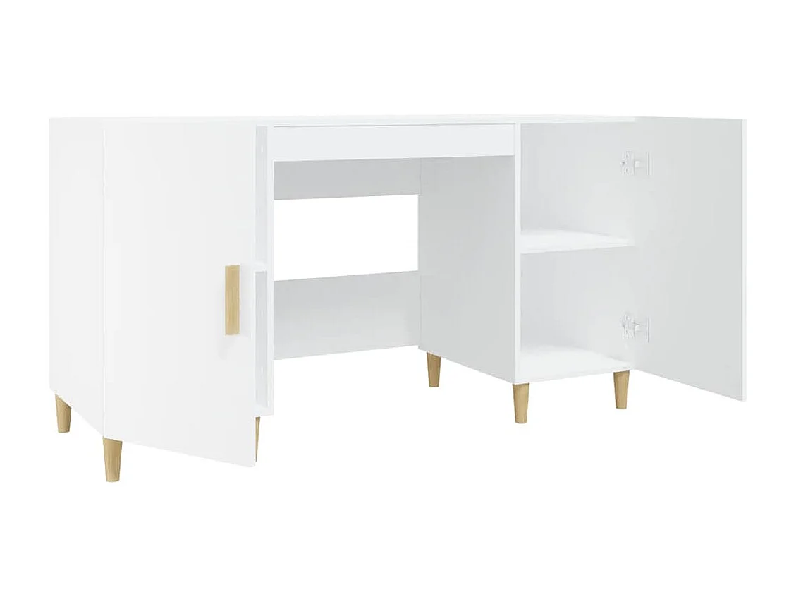 Secretária 140x50x75 cm derivados de madeira branco