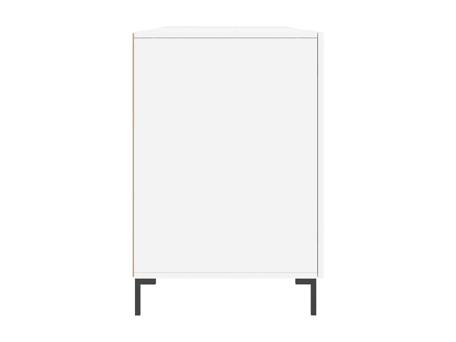 Bureau Blanc brillant 140x50x75 cm Bois d'ingénierie