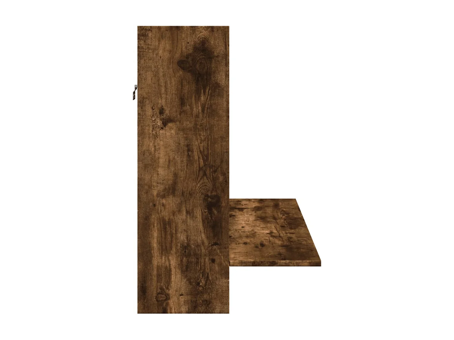 Scrivania a Parete Rovere Fumo 105x48x75cm Legno Multistrato