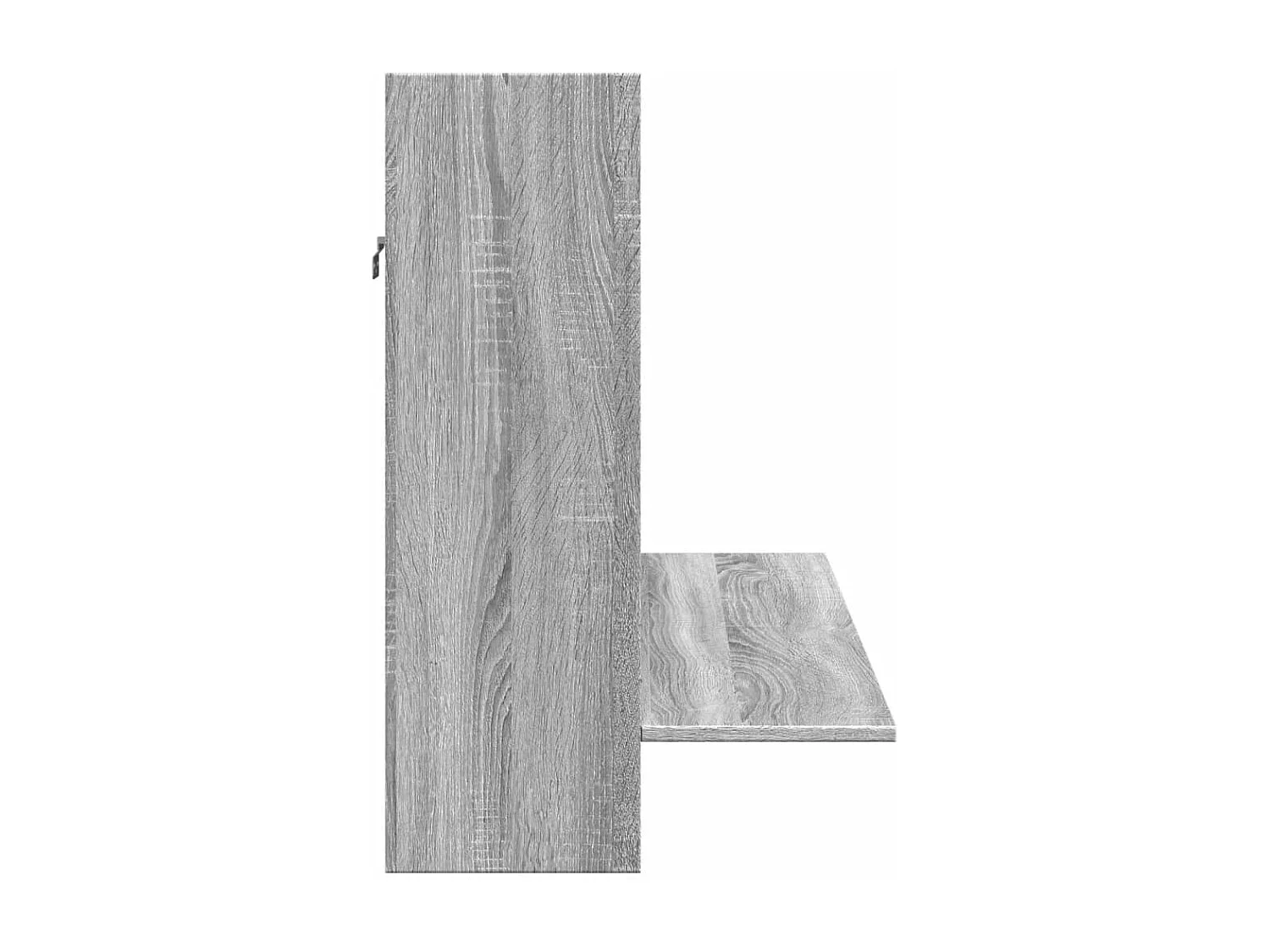 Escritorio de pared madera ingeniería gris Sonoma 105x48x75 cm