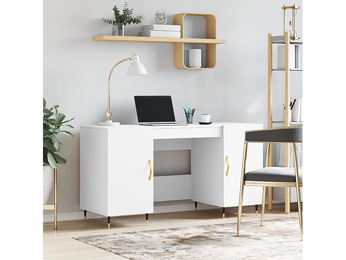 Homgoday Scrivania Angolare Grigio Sonoma 120x140x75cm Legno Multistrato, Arredo, Scrivania Ripiani, Scrivania per Computer, Tavolo Scrivania, Scrivania Gaming per Cameretta,Scrivania Salvaspazio