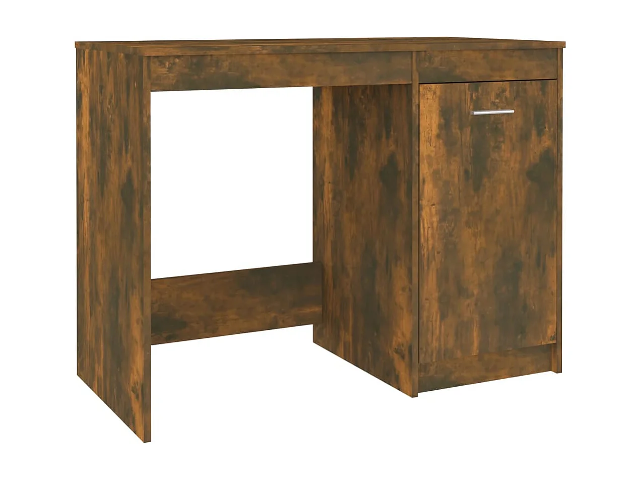 Bureau Chêne fumé 100x50x76 cm Bois d'ingénierie