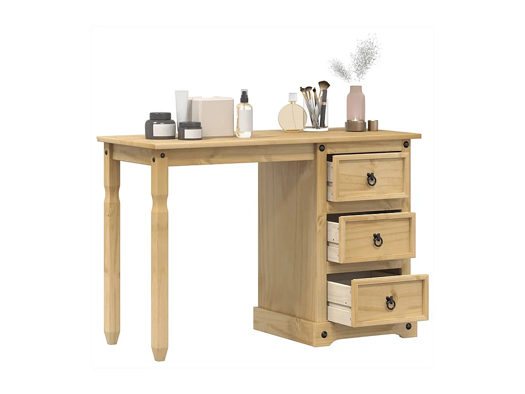 Coiffeuse Corona 110x50x75 cm bois de pin massif