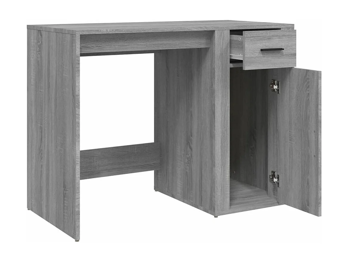 Bureau Sonoma gris 100x49x75 cm Bois d'ingénierie