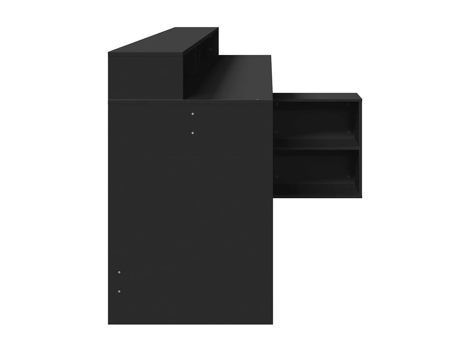 Bureau avec lumières LED noir 200x104x91 cm bois d'ingénierie